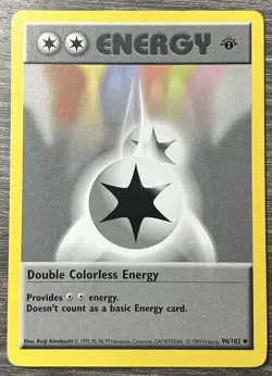 Pokemon TCG Double Colorless Energy 96/102 1st Edition Base Set (Shadowless) - Image 1