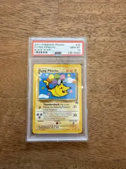 2001 Pokemon Promo Flying Pikachu Black Star #25 PSA 10 Gem Mint - Image 1