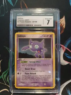 Pokemon TCG 2007 Sableye EX Power Keepers 22/108 Rare MINT CGC 7 - Image 1