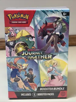 Pokemon TCG Journey Together Booster Bundle SEALED - 6 Booster Packs - Image 1