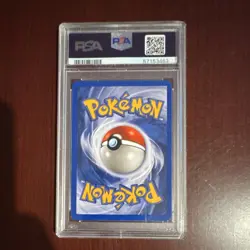 Pokemon Hitmonchan Base Set Holo Rare #7/102 English 1999 PSA 8 - Image 2
