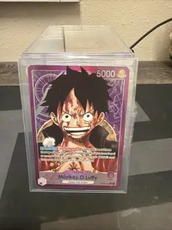 One Piece TCG Monkey D Luffy OP05-060 Alt Art Leader English NM - Image 1