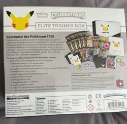 Pokemon Celebrations Elite Trainer Box ETB 25th Anniversary New Factory Sealed 820650809439 - Image 2