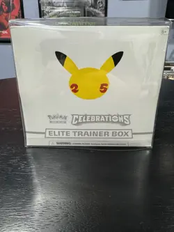 Pokemon Celebrations Elite Trainer Box ETB 25th Anniversary New Factory Sealed 820650809439 - Image 1