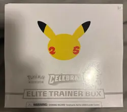 Pokemon Celebrations Elite Trainer Box ETB 25th Anniversary New Factory Sealed 820650809439 - Image 1