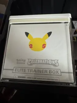 Pokemon Celebrations Elite Trainer Box ETB 25th Anniversary New Factory Sealed 820650809439 - Image 1