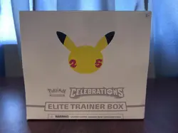 Pokemon Celebrations Elite Trainer Box ETB 25th Anniversary New Factory Sealed 820650809439 - Image 1
