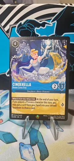 Disney Lorcana Whispers in the Well Cinderella Dream Come True 155/204 Legendary - Image 1