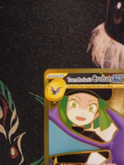 Pokemon TCG Team Rocket's Crobat EX 242/182 Destined Rivals Gold Hyper Rare Card - Image 2