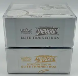 Lot of (2) Pokemon Center Exclusive & Regular Brilliant Stars Elite Trainer Box - Image 3