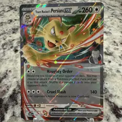 Pokemon TCG Team Rocket’s Persian Ex Destined Rivals 150/182 🔥 - Image 1
