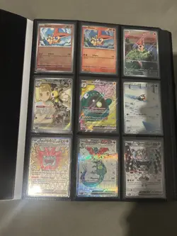Pokemon Card Collection With Binder - 4 Cards In Hard stack - Perfect Condition - Image 1