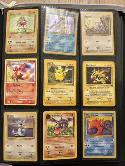 Pokemon WOTC Vintage 180 Card Bundle Collection in EXCELLENT Ultra Pro Binder - Image 1