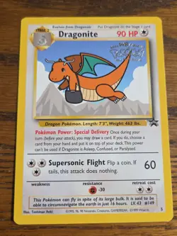 Pokemon Wotc Black Star Promo # 5 Movie Promo DRAGONITE **not played** - Image 1