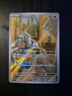 Mimikyu SVP 075 Pokemon Card Paldean Fates ETB Promo - Image 1