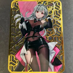 WES - Goddess Story Gold METAL Card - NO Serial Number Card - Anime Girl Nikke - Image 1