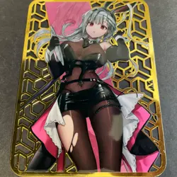WES - Goddess Story Gold METAL Card - NO Serial Number Card - Anime Girl Nikke - Image 4