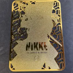WES - Goddess Story Gold METAL Card - NO Serial Number Card - Anime Girl Nikke - Image 5