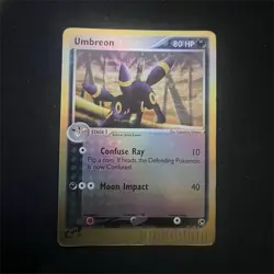 Pokemon TCG Umbreon 24/100 Sandstorm Reverse Holo Rare 80 HP English Card 2003 - Image 1