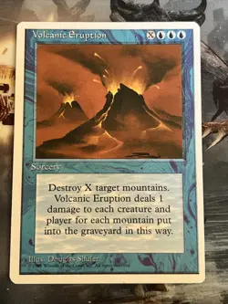 1x Volcanic Eruption 4th Fourth Edition LP MTG Magic the Gathering x1 MKE - Image 1