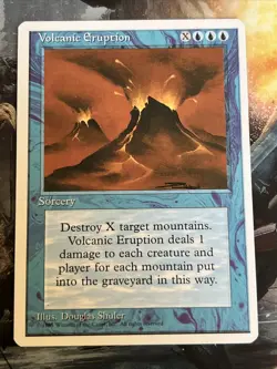 1x Volcanic Eruption 4th Fourth Edition LP MTG Magic the Gathering x1 MKE - Image 3
