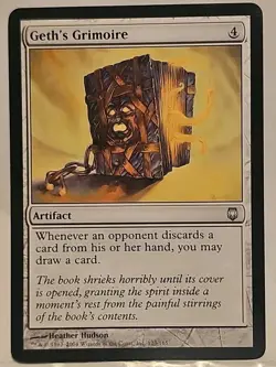Mtg 🔥 Geth's Grimoire 🔥 Darksteel MT/NM 🌟 Uncommon 🌟 Magic The Gathering - Image 1