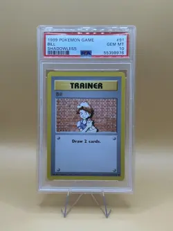 1999 Pokemon Shadowless Base Set Bill #91 PSA 10 - Image 1