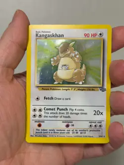 1999 Pokemon Jungle KANGASKHAN Holo 5/64 Unlimited LP Rare WOTC - Image 1