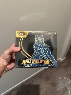 Pokemon TCG Mega Evolution Lucario ETB NEW FACTORY SEALED ships fast in hand - Image 1