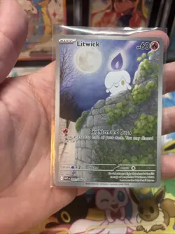 Pokemon Litwick 101/086 White Flare Illustration Rare Light Play (2) - Image 1