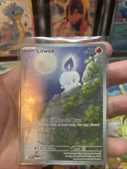 Pokemon Litwick 101/086 White Flare Illustration Rare Light Play (2) - Image 3