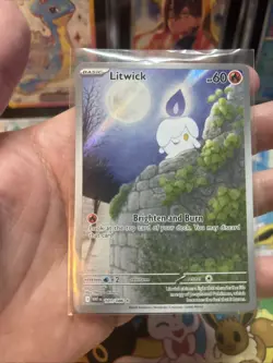 Pokemon Litwick 101/086 White Flare Illustration Rare Light Play (2) - Image 4