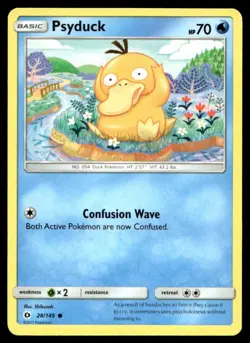 Psyduck SM Base Set 28/149 LP Pokemon TCG | Buy10 Get10 Free - Image 1