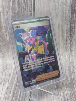 Pokemon Iono 237/091 SV: Paldean Fates Full Art Holo Special Illustration Rare - Image 3