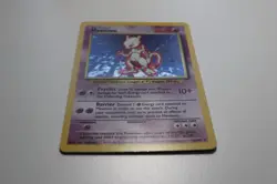 Pokemon Base Set Mewtwo Holo 10/102 WOTC 1999 LP No Creases - Image 2