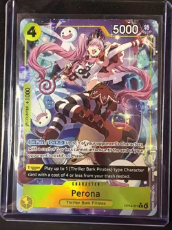 One Piece Perona Rare Alt Art OP14-111 The Azure Sea's Seven English - Image 1