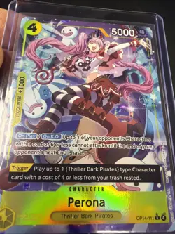 One Piece Perona Rare Alt Art OP14-111 The Azure Sea's Seven English - Image 2