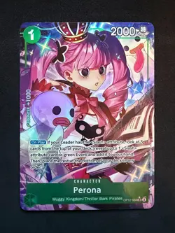 One Piece TCG Perona Alternate Art OP12-034 Super Rare Holo English Edition - Image 1