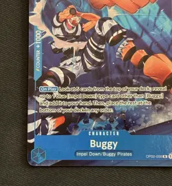 One Piece TCG - Buggy #OP02-058 Alt Art Paramount War Near Mint - Image 4