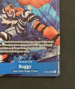 One Piece TCG - Buggy #OP02-058 Alt Art Paramount War Near Mint - Image 5