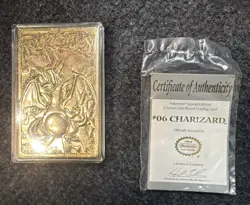 BURGER KING 1999 POKEMON 23K GOLD PLATED TRADING CARD - COMPLETE SET (CHARIZARD) - Image 3
