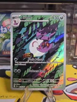 Arbok 176/162 SV05: Temporal Forces Illustration Rare Pokemon TCG Card - Image 1