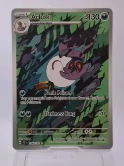 Arbok 176/162 SV05: Temporal Forces Illustration Rare Pokemon TCG Card - Image 1