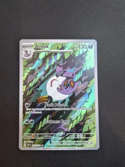 Pokemon TCG Arbok 176/162 Temporal Forces Illustration Rare Card - Image 1