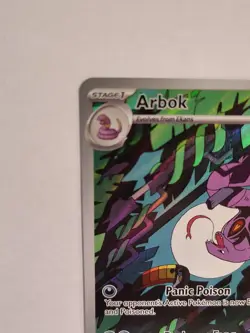 Pokemon TCG Temporal Forces Arbok Illustration Rare Holo Card 176/162 - Image 3