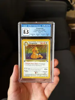 Pokemon Dragonite 4/62 Holo 1st Edition CGC 8.5 (psa) - Image 1