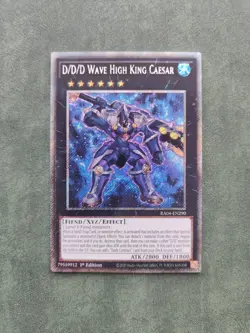 D/D/D Wave High King Caesar RA04-EN290 Platinum Secret Rare Yu-Gi-Oh! - Image 1