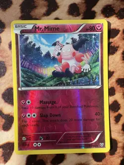 Pokemon Card Mr. Mime 91/146 XY Base Reverse Holo Rare L/P - Image 1