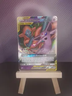 Pokemon TCG Espeon & Deoxys GX 72/236 SM Unified Minds Ultra Rare NM Condition - Image 1