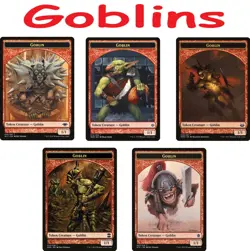Goblin Token x5 Lot - Various Sets - NM MTG - Image 1